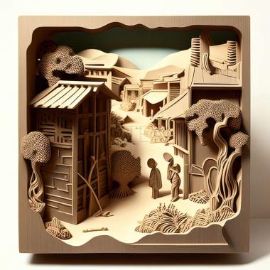 3D модель Тень засухи Город Хивада Колодец Ядон (STL)